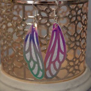 Moonlight Pearl White Dragonfly Earrings